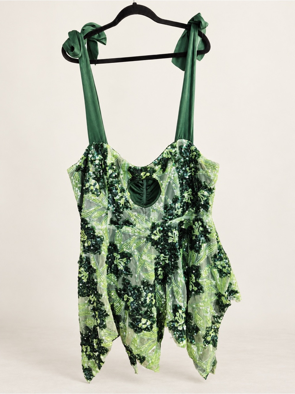 iHeartRaves Forest Fairytale Sequins Fairy Dress with Matching Wings